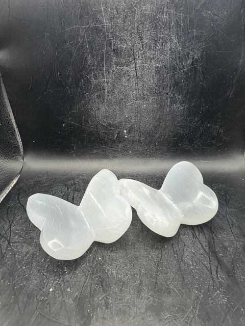 3D Selenite butterfly! 3.8 ounces,  2.8 inches wide