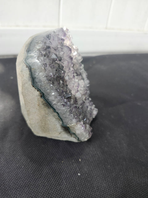 1.4 pound, 3.5 inch tall amethyst geode free form