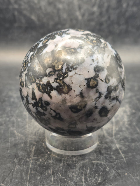 Indigo Gaborone sphere! 59.6mm, 2.3 inches, 11.6 ounces