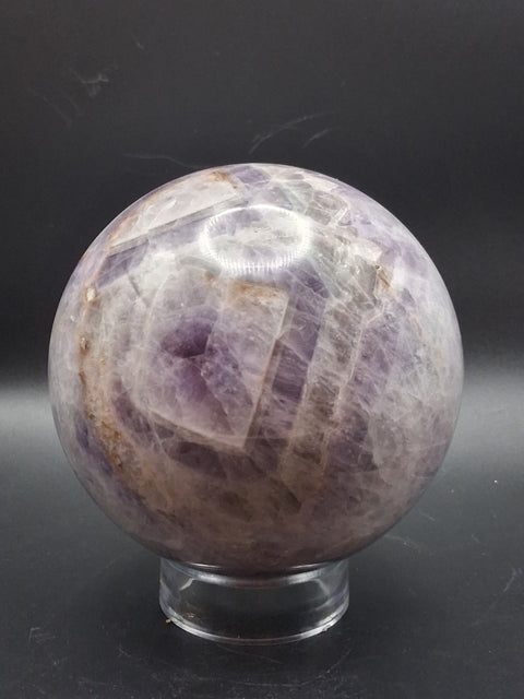 Jumbo dream amethyst sphere! 2.6 pounds, 91.6mm, 3.6 inches