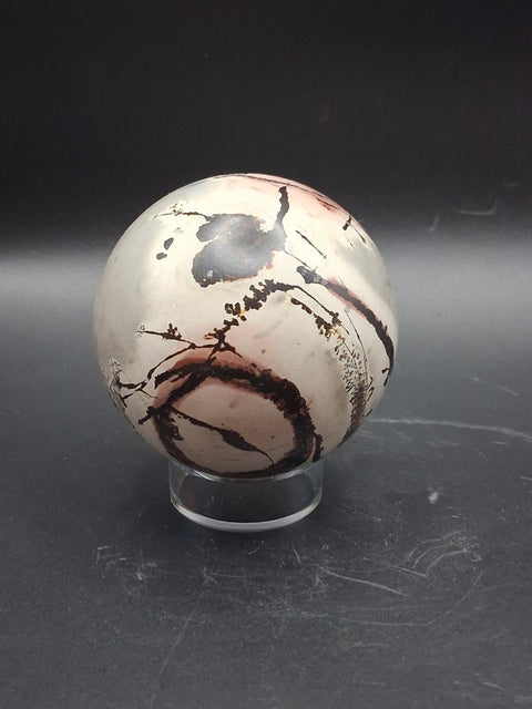 Picture jasper sphere! 63.9mm, 2.3 inches, 10 ounces