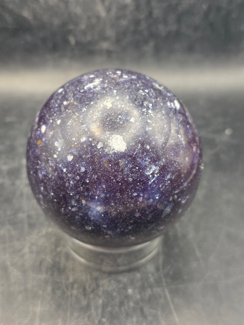 Lepidolite sphere! 13.6 ounces, 65mm, 2.5 inches
