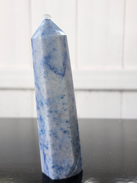 Blue aventurine tower! 4.6 ounces, 4.25 inches