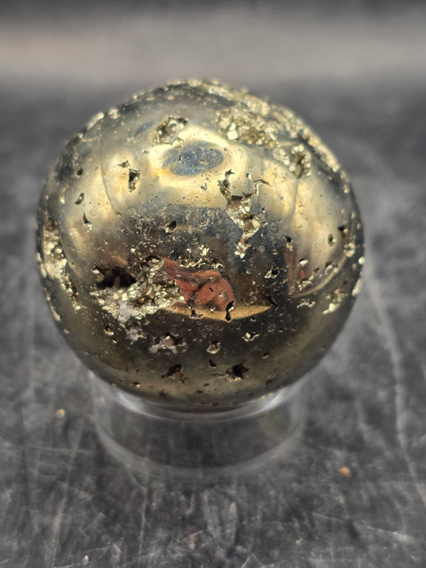 Pyrite sphere! 44.5mm, 1.7 inches, 6.9 ounces