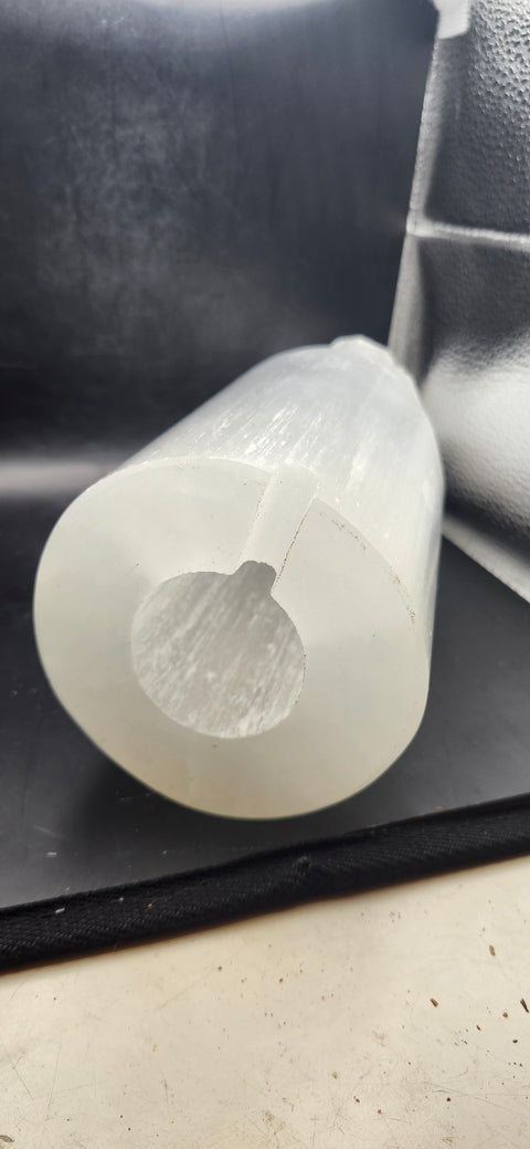 Tree of life selenite lamp! 10 inches tall, 3.5 wide, 4 pounds! With led base