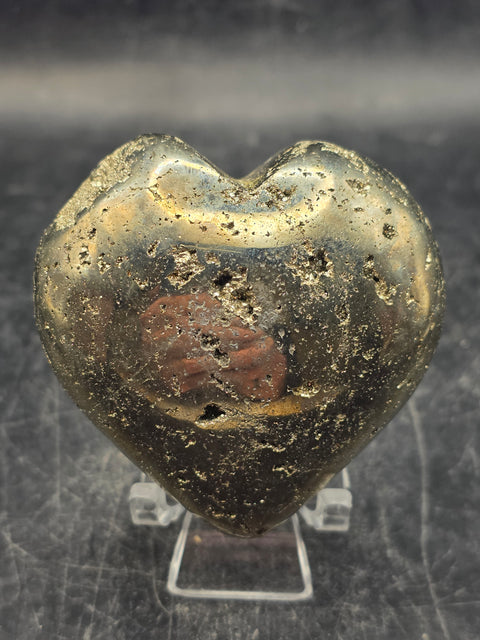 Pyrite heart! 6.2 ounces, 2 inches wide, 2 inches tall