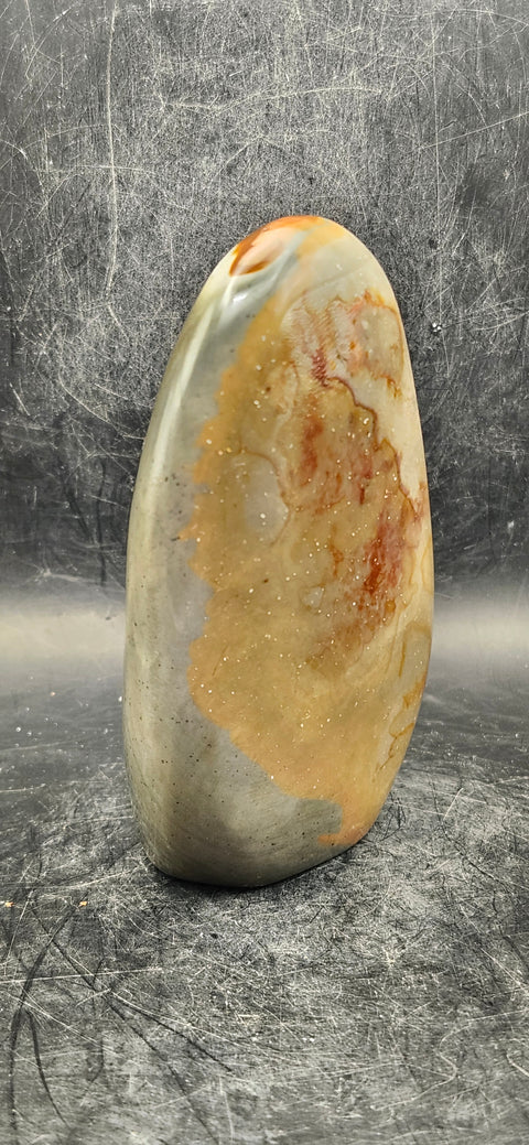 Polychrome jasper free form! 4 inches tall, 12 ounces