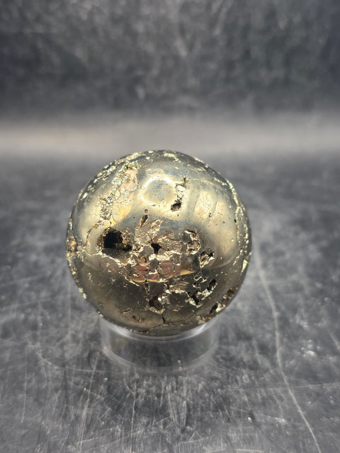 Pyrite sphere! 45.4mm, 1.7 inches, 7.8 ounces