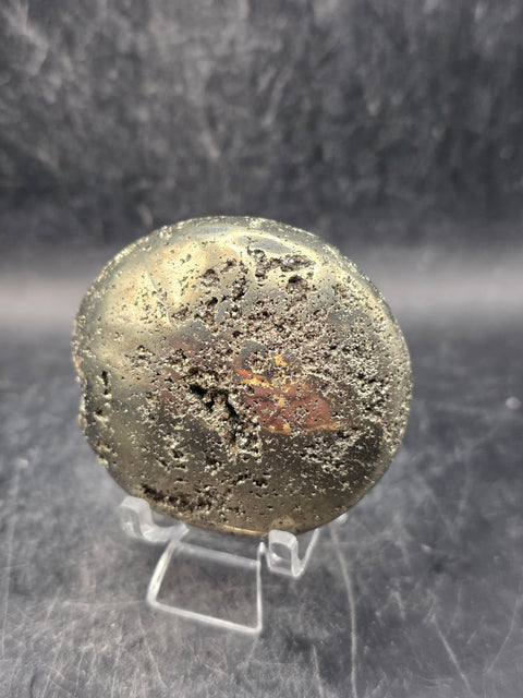 Pyrite palm stone! 6.3 ounces, 2.1 inches long!