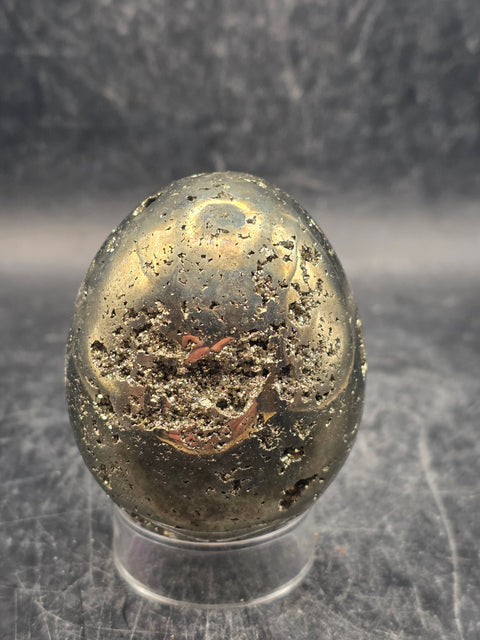 Pyrite egg! 8.7 ounces, 2.2 inches tall