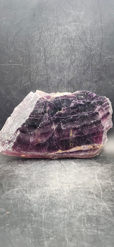 Florite slab! 9.5 ounces, 5 inches long, 3 inches wide!