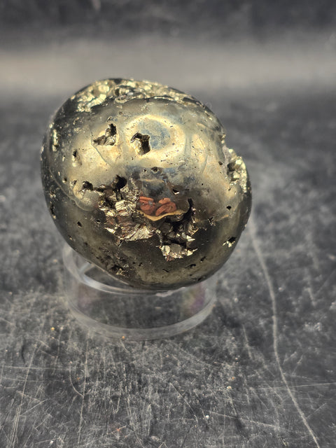 Pyrite egg! 6.5 ounces, 2.1 inches tall