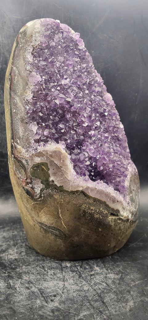 XXL amethyst cut base free form! 6.5 inches tall, 4.3" wide, 3.13 pounds!