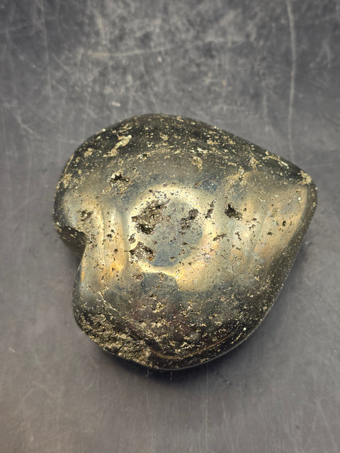 Pyrite heart! 6.2 ounces, 2 inches wide, 2 inches tall