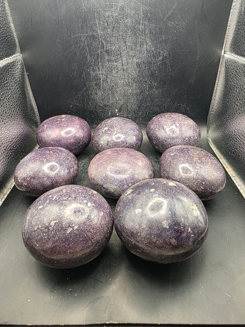 Jumbo lepidolite palm stone! 2.5 to 3 inches!