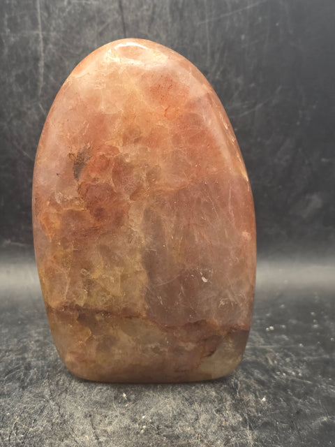 Red hematoid fire quartz free form! 13 ounces, 4.1 inches tall, 2.6" wide
