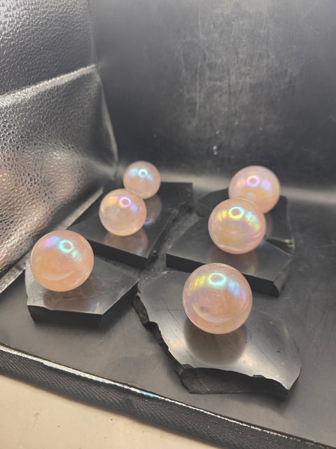 Shungite sphere holder! 3.9 too 4.2 inches long!