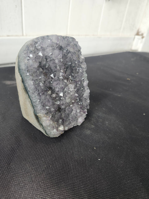 1.4 pound, 3.5 inch tall amethyst geode free form