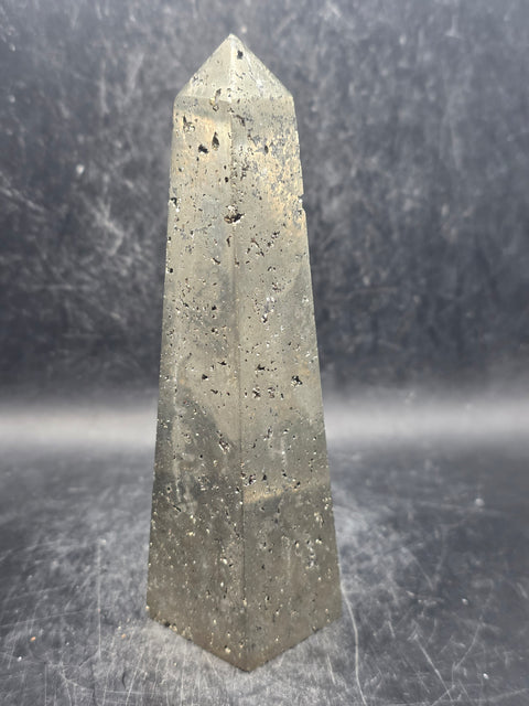 Pyrite tower! 12 ounces! 5 inches tall!