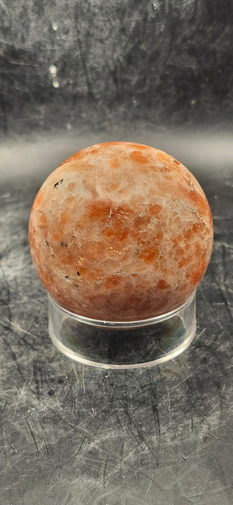 Sunstone sphere! 52.6mm, 2 inches, 7 ounces