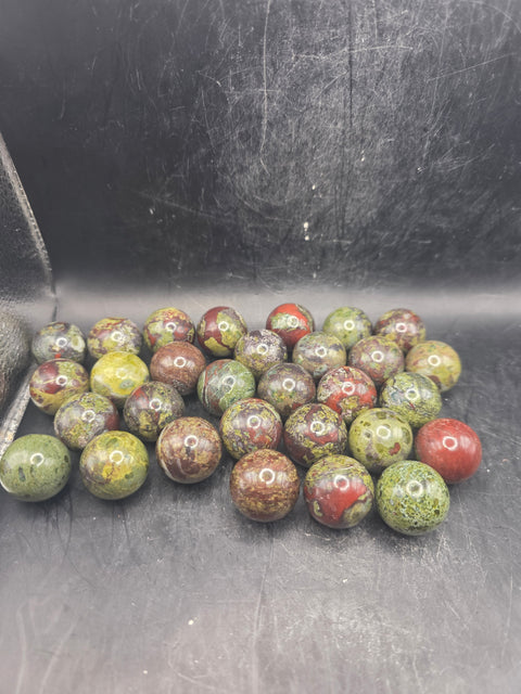 Mini 22mm, .8 inch dragon bloodstone sphere