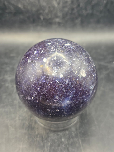 Lepidolite sphere! 13.6 ounces, 65mm, 2.5 inches