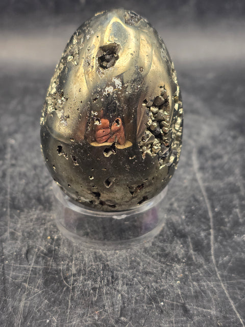 Pyrite egg! 6.5 ounces, 2.1 inches tall