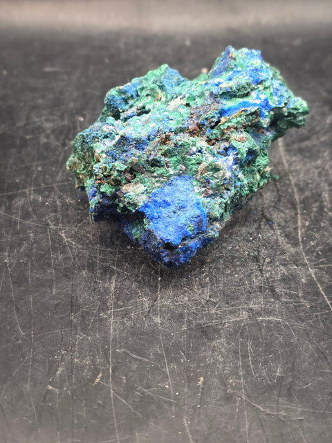 Raw Azurite chrysocolla crystal! 7.1 ounces, 2.6 inches wide