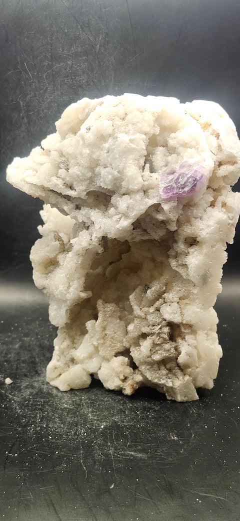 Druzy calcite/florite heart! 2.13 pounds, 6 inches wide, 5 tall, 4 deep