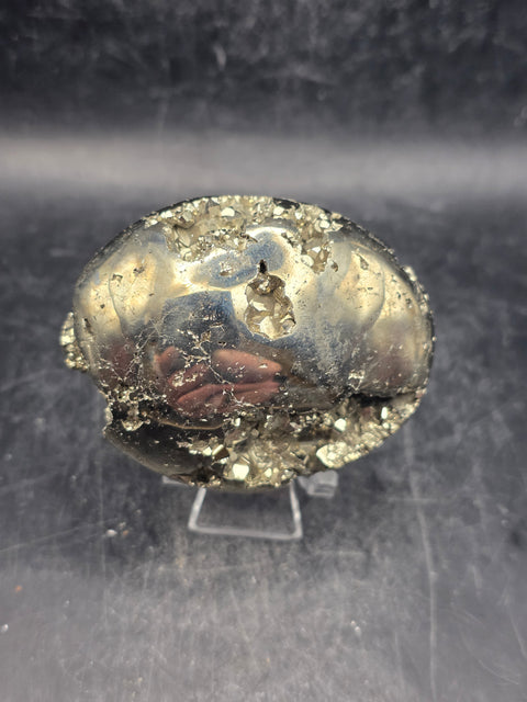 Pyrite palm stone! 2.3 inches wide, 5.4 ounces