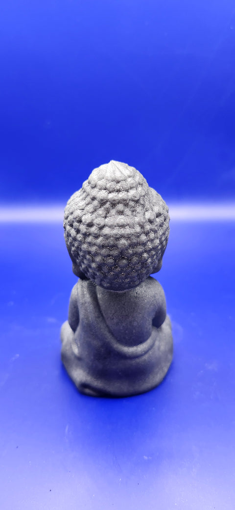 Shungite praying buddah! 3.2 inches, 3.7 ounces