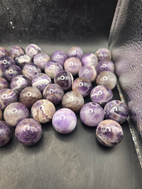 Mini 22mm, .8 inch dream amethyst sphere!