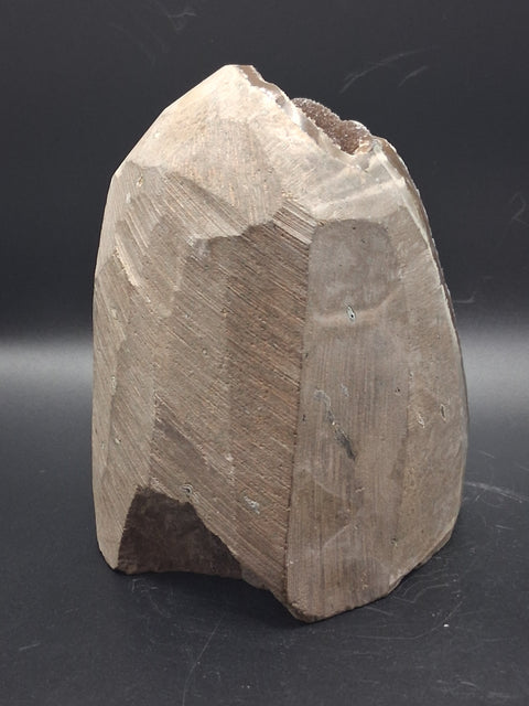Chocolate amethyst cut base free form! 2.4 pounds, 4.5 inches tall