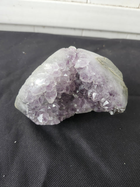 1.3 pound, 4.5 inch tall amethyst geode free form