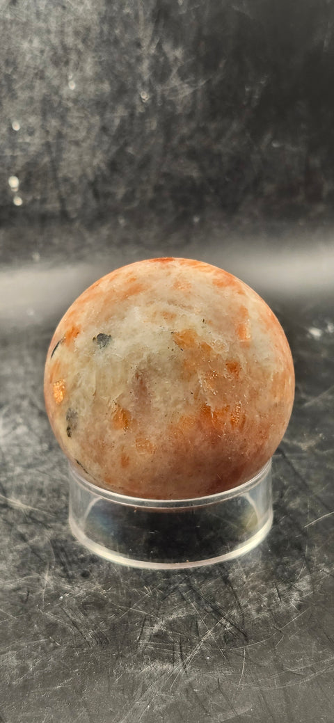 Sunstone sphere! 52.6mm, 2 inches, 7 ounces