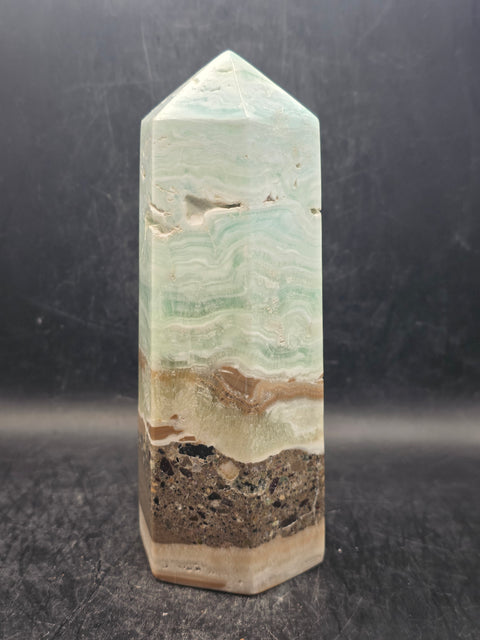 Large Caribbean calcite tower! 5.8 inches tall, 2.2" base 1.10 pounds