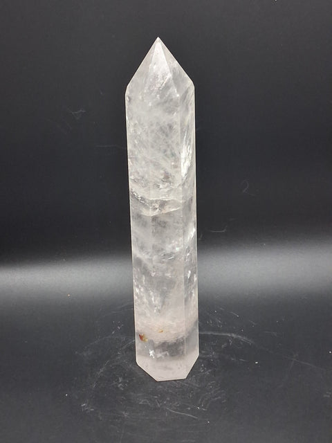 Clear quartz tower! 10 ounces, 7 inches tall