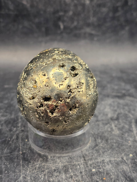 Pyrite egg! 5.6 ounces, 1.9 inches  tall