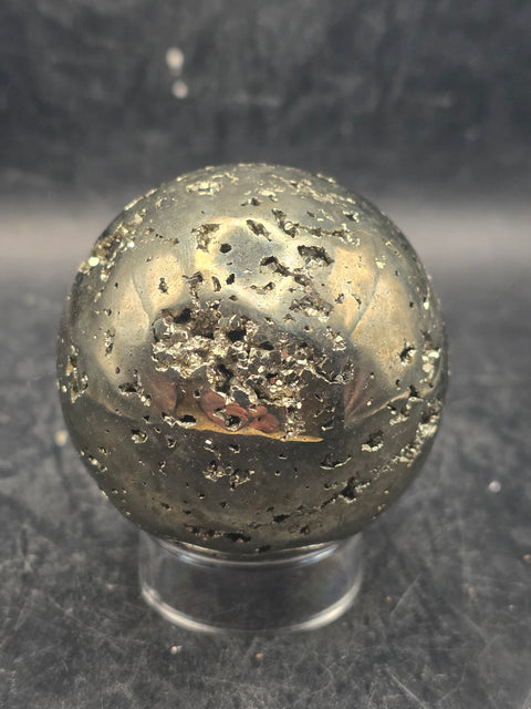 Pyrite sphere! 52.6mm, 2 inches, 12 ounces