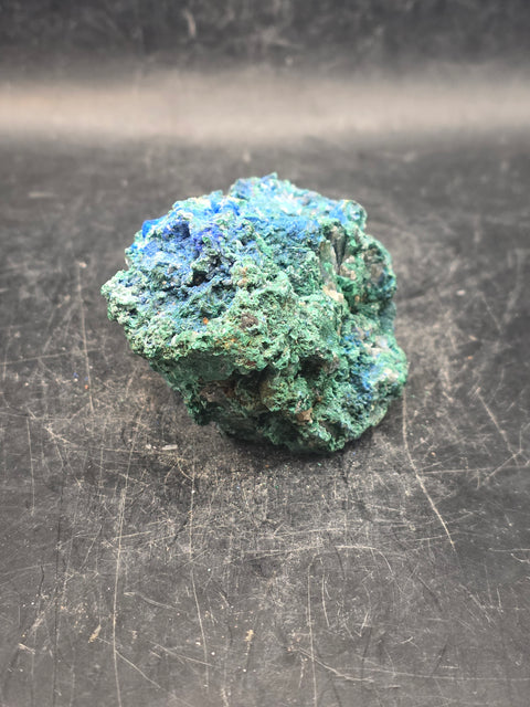 Raw Azurite chrysocolla crystal! 7.1 ounces, 2.6 inches wide