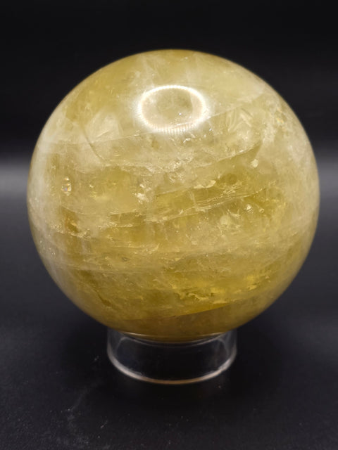 Large citrine sphere! 92mm, 3.6 inches, 2.7 pounds