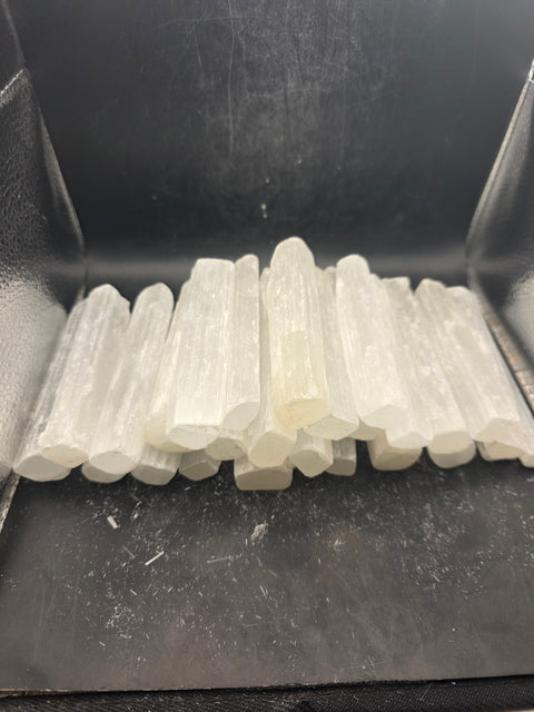 Medium 4 inch raw selenite stick!
