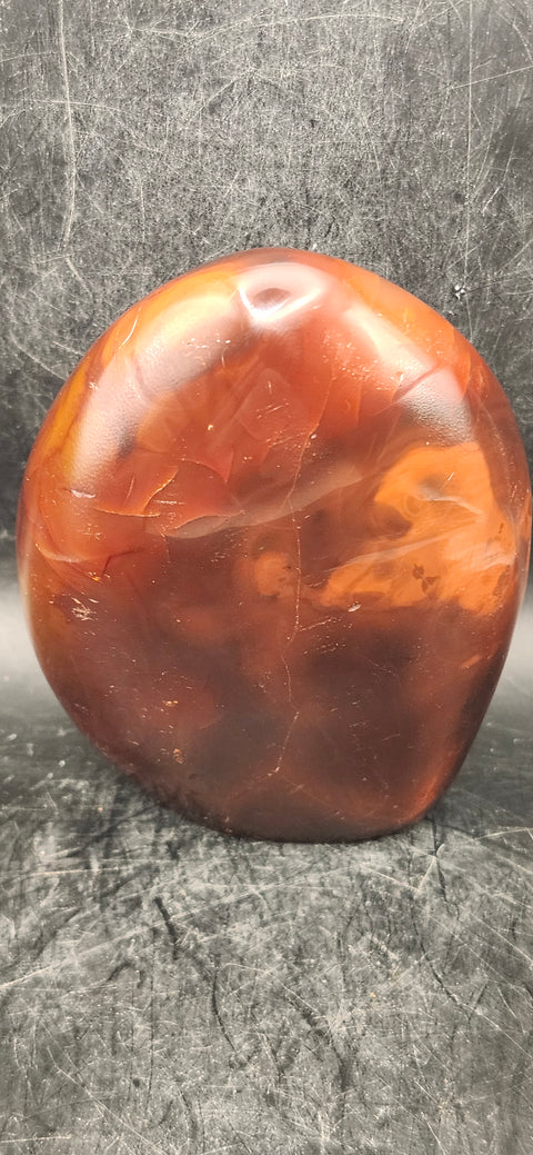 Carnelian agate free-form! 1 pound, 4 inches tall, 3 inches wide