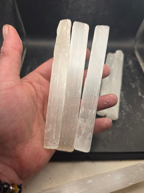 Large 5.5 inch raw selenite stick!