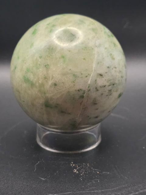 Hydrogrossular garnet sphere! 76.7mm, 3 inches, 1.12 pounds