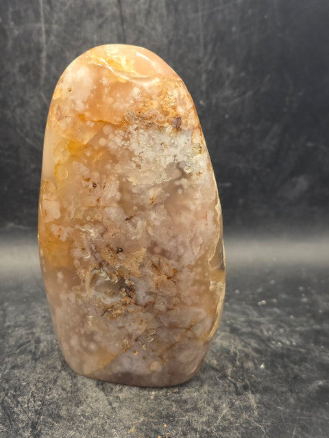 Flower agate free form! 11 ounces, 4 inches tall, 2.3" wide
