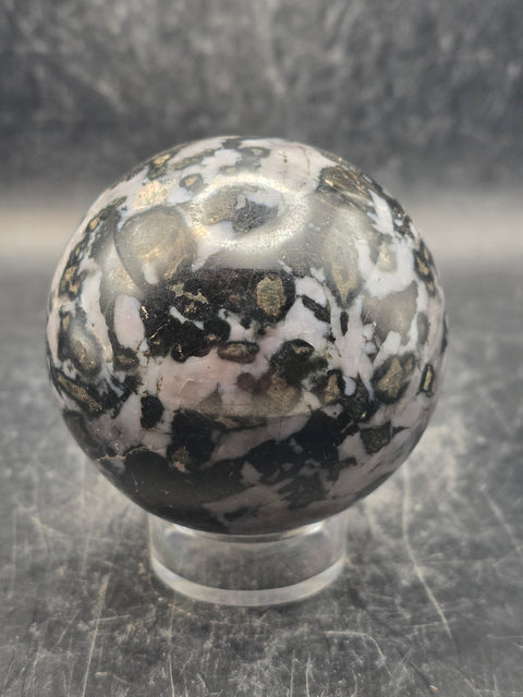 Indigo Gaborone sphere! 59.6mm, 2.3 inches, 11.6 ounces