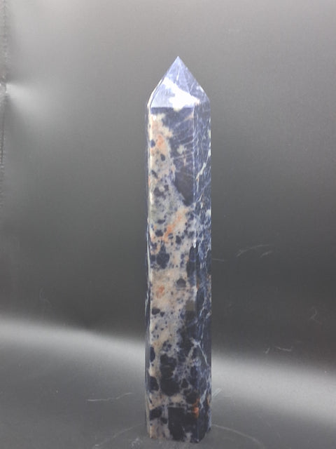 Large sodalite tower! 1.7 pounds, 9 inches tall
