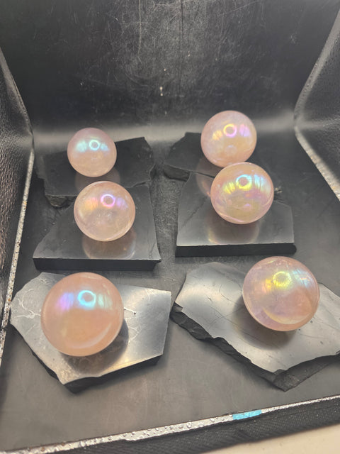 Shungite sphere holder! 3.9 too 4.2 inches long!