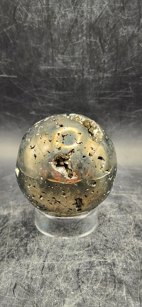 Pyrite sphere! 49.6mm, 1.9 inches, 9.3 ounces!